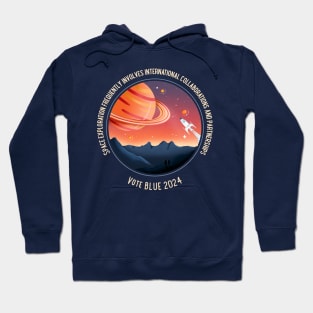 Space, Vote Blue 2024 Hoodie